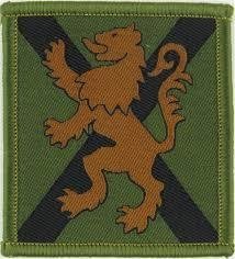 Britsh Military Royal Regiment Genuine  of Scotland Cloth Arm Flash