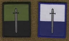 British Army  16 Signal Regiment  TRF Patch Subdued Olive Green,Tan Badge