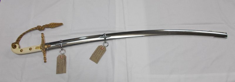 WW2 British Army Original Issue Pristine ERII Wilkinson Sword General Officer's Mameluke Sabre