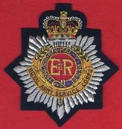 British Army Genuine New Service Corp Gold/Silver Wire Blazer Badge