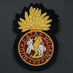 British Army Genuine New Royal Northumberland Gold Wire Blazer Badge