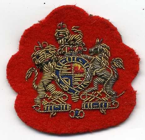British Army Genuine WO1 Gold Wire Badge