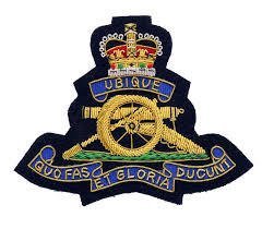 British Army Genuine New  Royal Artillery  Gold Wire Blazer Badge