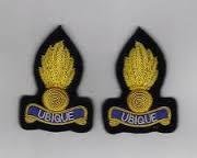 British Army RE SNCO Collar Gold Wire Badges