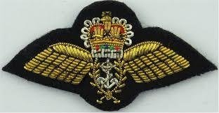 British Military  Genuine New Royal Navy Fleet Air Arms Gold Wire Pilots Wings Badge