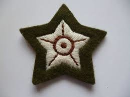 British Army MT Star Khaki Worsted No2 Dress Badge