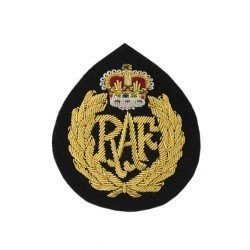 British Military -  Royal Air Force Musicians Gold Wire Cap Badge