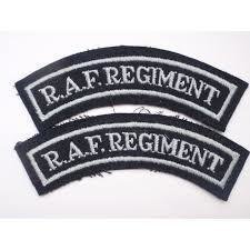 British Military Genuine New Royal Air Force  RAF Shoulder Title Badges