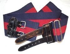 British Army Genuine Used Stable Belts- Blues and Royals