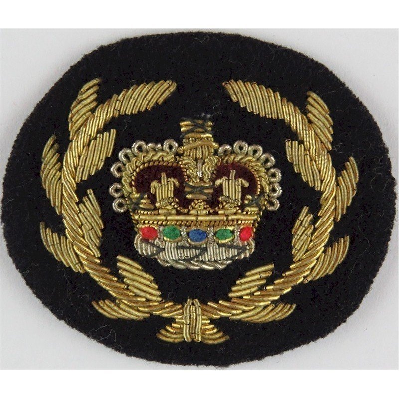 British Army Genuine Bullion wire-embroidered WO2 (RQMS) No1 Dress rank badge