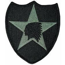 American U.S Army Original 2nd Infantry Divison ACU Badge