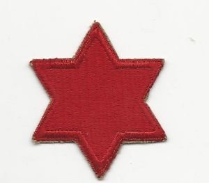 American US Army 6th Infantry Division Badge