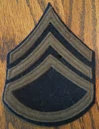 American U.S Genuine  WW2 NCO Air Corps WWII / WW11 Arm Rank Chevron Badge