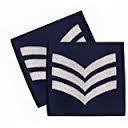 British Military Royal Air Force Sergeant Epaulette Rank Badge