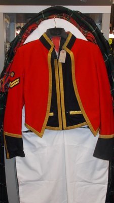 British Army Household Cavalry Lifeguards Division Mess Dress Uniforms Jacket and Waistcoat