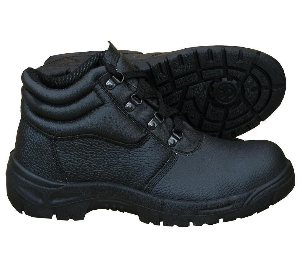 chukka work boots black