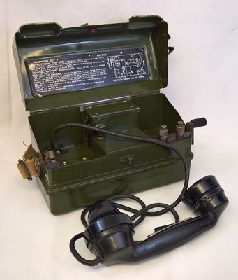 British Army Genuine Ex MOD Field Telephone - WW2 WW11 Type J
