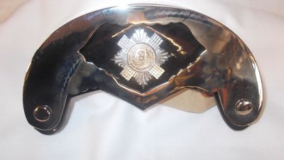 British Army Genuine Scots Guards Chrome Cantle with Badge