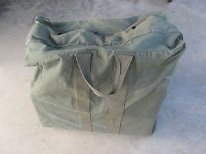 U.S American Issue used Air Force USAF Pilot Parachute Flyers Kit Bags