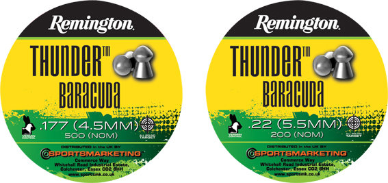 New SMK Remington Thunder Baracuda Domed Pellets