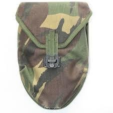 Dutch  Army Genuine Used NATO DPM Camo 3 Way Folding Shovel Case