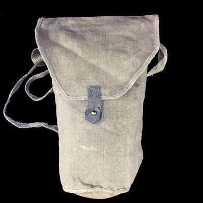 Italian Army WW2 WW11 Vintage Genuine T.35 Canvas Gas Mask Bag