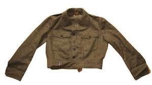 Battle Dress Blouse Genuine Luxembourg WWII Style Dated from the 1950`s Uniforms Jackets