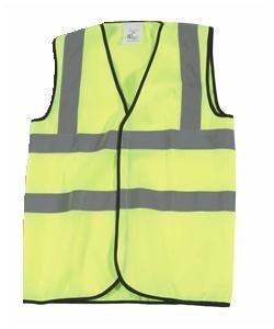 New Hi Vis Vests High Visibility Work Wear Waistcoat with Wide Reflective Strips