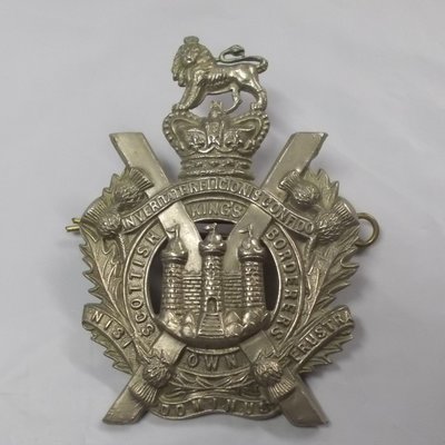 British Army Genuine King's Own Scottish Borderers Glengarry Cap Badge