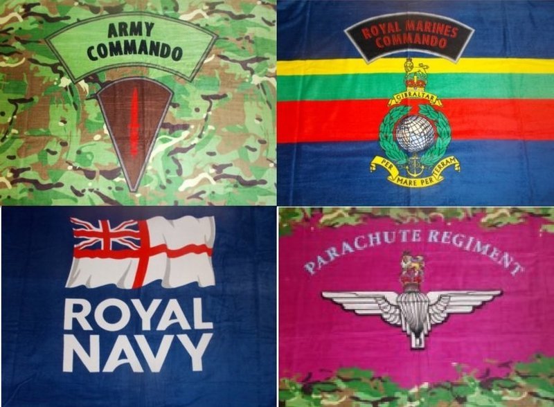 British Military New Regimental  Towel - 4 designs