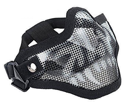 New Airsoft Mesh Skull V1 Strike Steel Half Face Masks