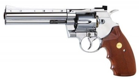 KWC 357 6" Nickle Revolver