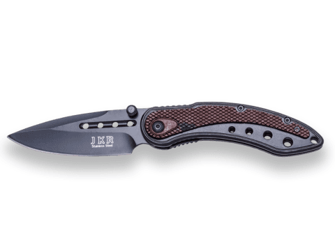 New ​Joker Folding Lock Knife Wooden Handle Knives
