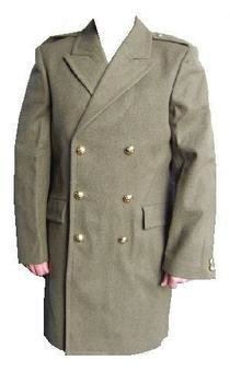 New Belgium Army Genuine Belgian Officers 3/4 length Khaki Greatcoats, Sizes: 40"