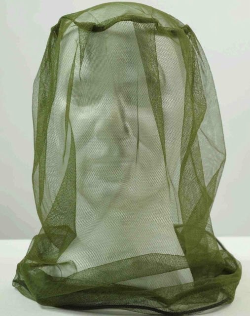 British Army Genuine  New Mosquito Head Nets Insect Protection Olive midge gnat