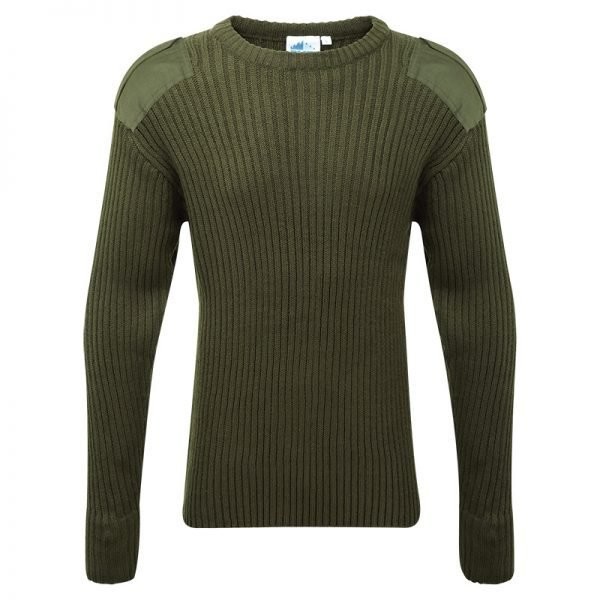 New Blue Castle Crew Neck Combat Wool Style  Jumpers
