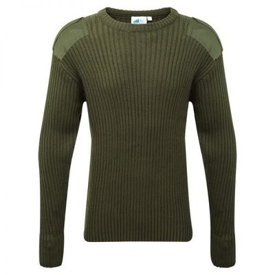 New Blue Castle Crew Neck Combat Wool Style Jumpers
