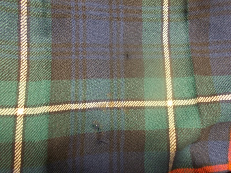 British Army Genuine Mackenzie Tartan Regimental Highlander Piper Used Plaids