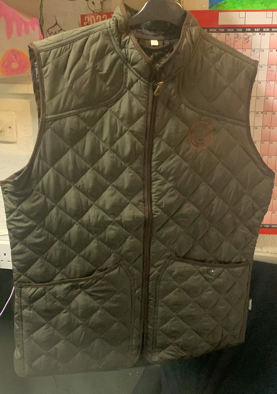 Percussion Diamond Quilted Body Warmer / Gilet - Dark Khaki