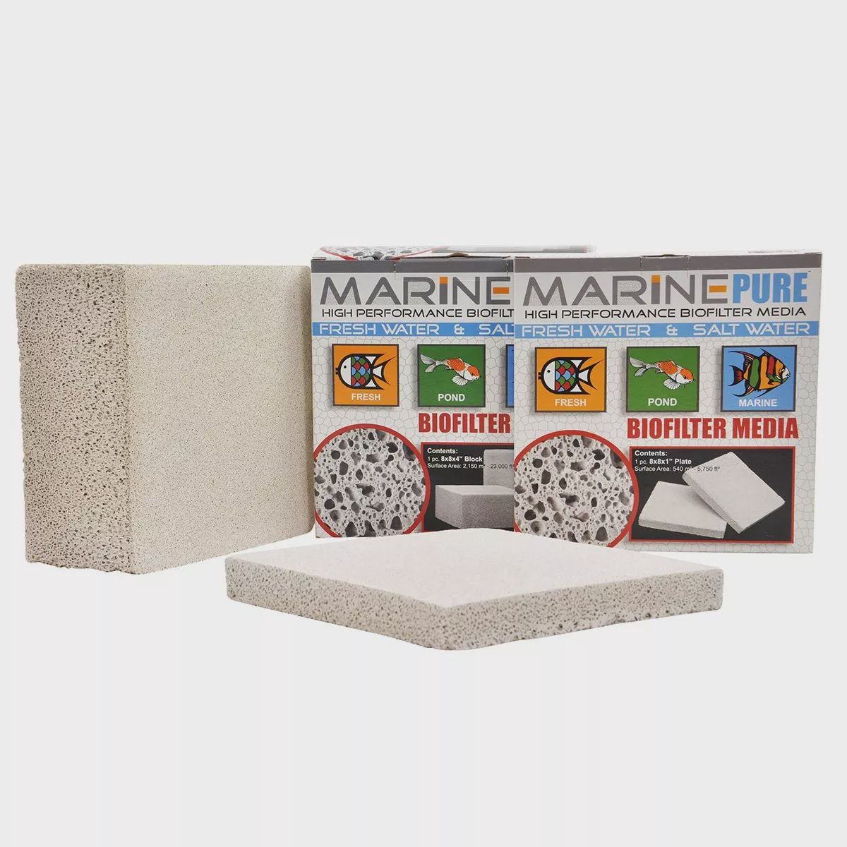 8” x 8” x 4” Plate Ceramic Biomedia