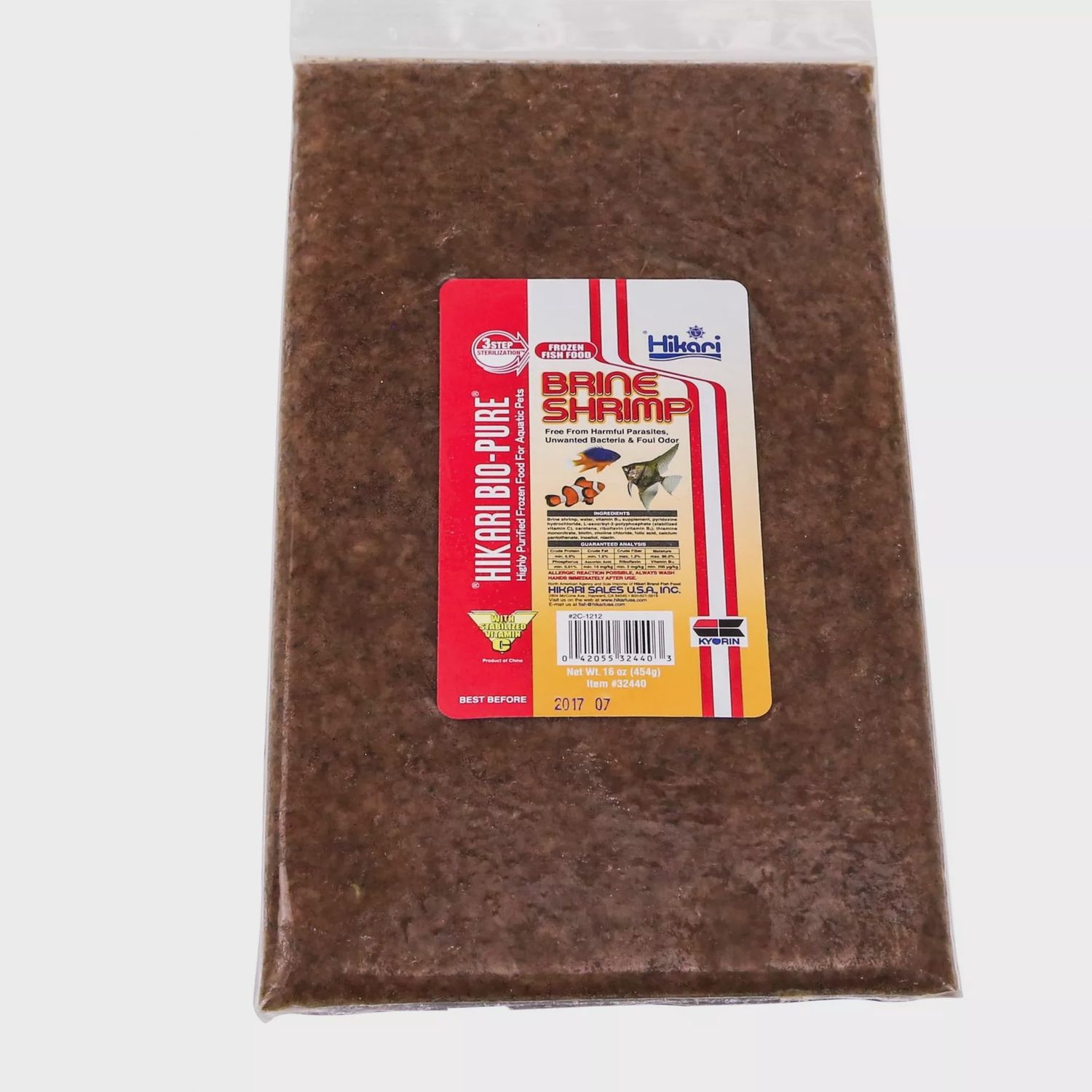Bio-Pure Frozen Brine Shrimp 16 oz Flat Pack