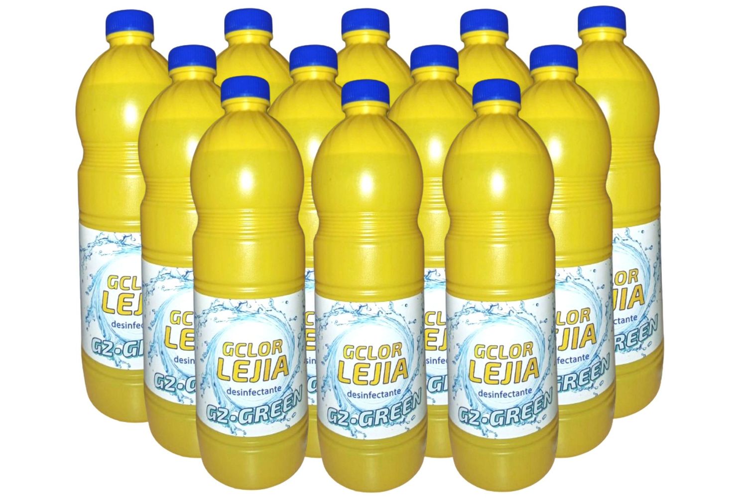 Lejía Garrafa de 1 litro . Pack de Ahorro 12 Unidades