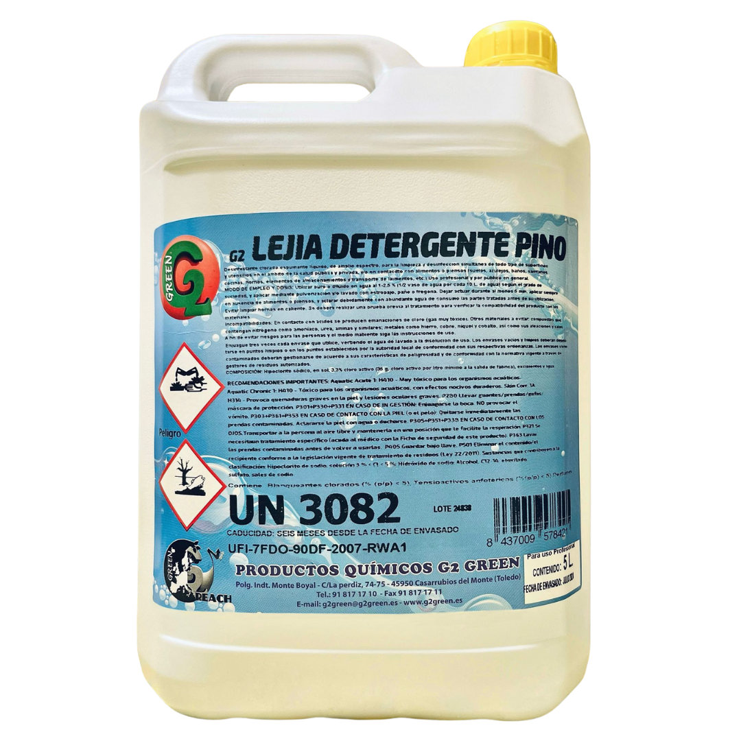 Lejía con Detergente Olor a Pino 1 Unidad