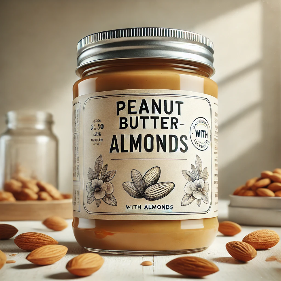 Mantequilla de Maní con Almendras