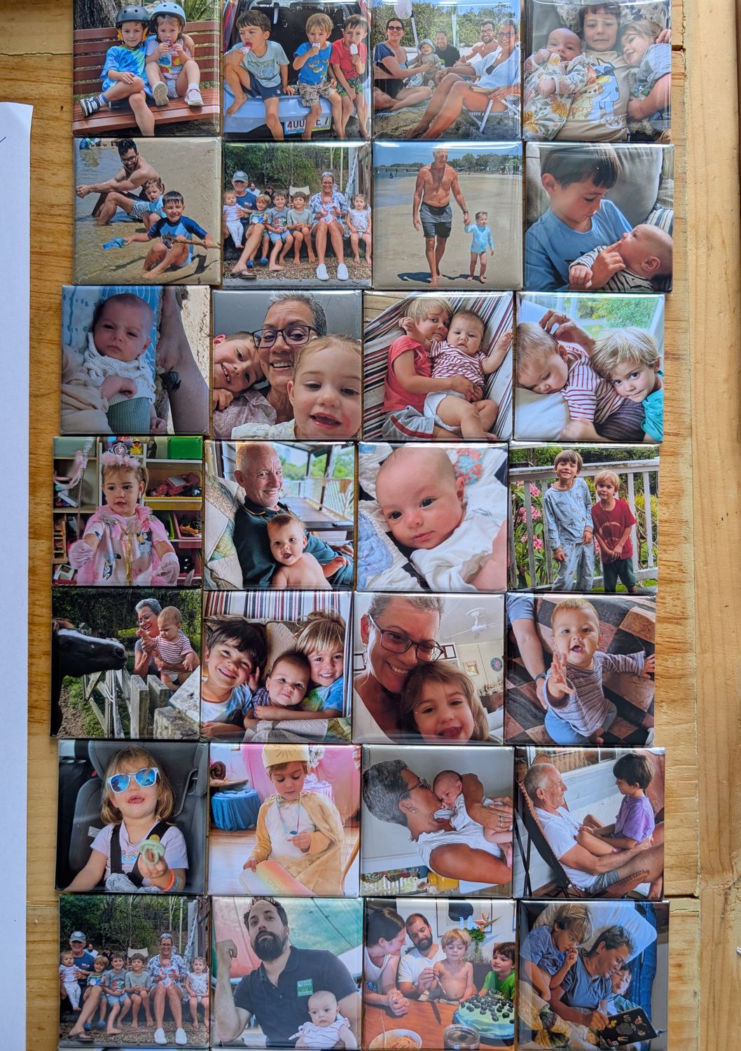 Customised Number (15+) photo magnets