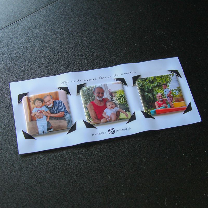 Set of 3 Custom Photo Magnets