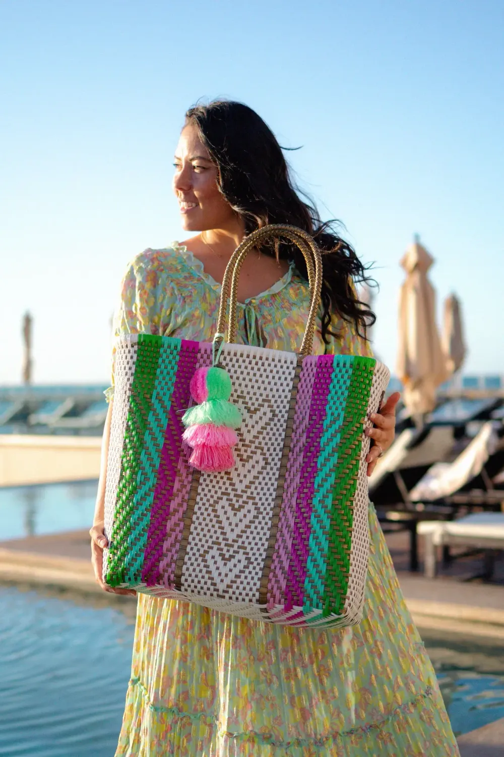 Squeeze De Citron Heart Guide Green/Rose Tote