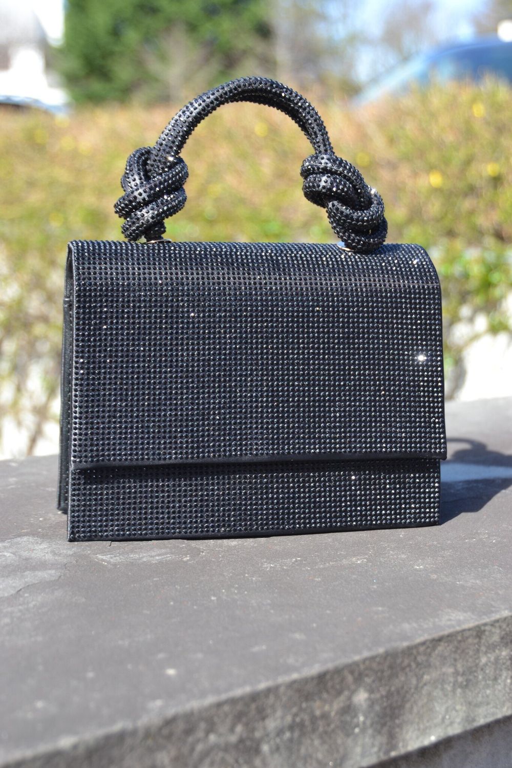 NZ Sequin Evening Knotted Handle Bag