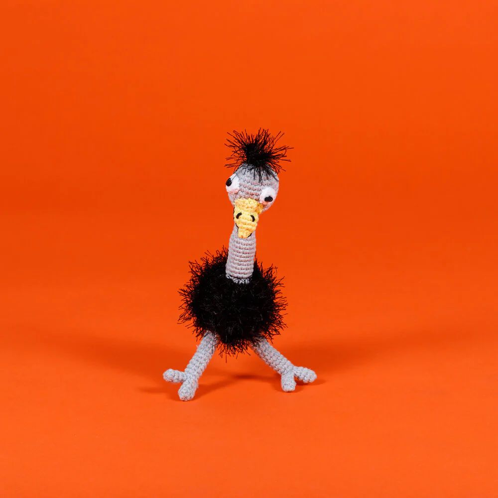 Ware of the Dog Hand Crochet Ostrich
