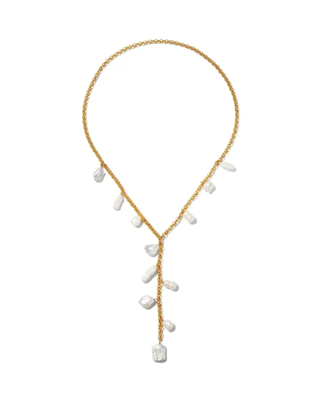 NEST Baroque Pearl Y-Necklace